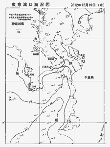 東京湾口海況図(2012/12/19)