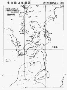 東京湾口海況図(2012/12/22)
