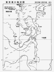 東京湾口海況図(2012/12/23)