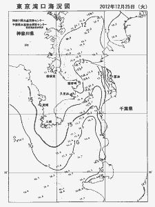 東京湾口海況図(2012/12/25)