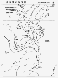 東京湾口海況図(2012/12/28)