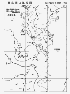 東京湾口海況図(2012/12/30)