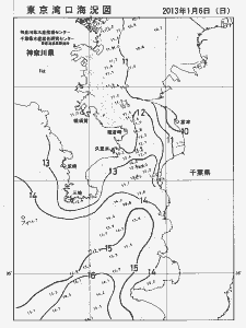 東京湾口海況図(2013/01/06)
