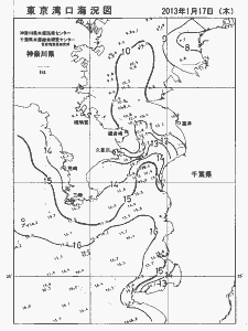 東京湾口海況図(2013/01/17)