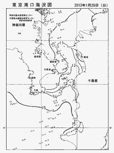 東京湾口海況図(2013/01/20)