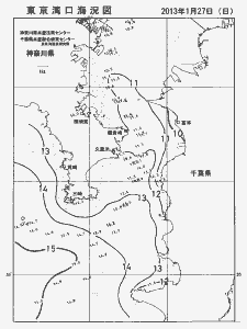 東京湾口海況図(2013/01/27)