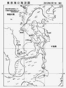 東京湾口海況図(2013/02/01)