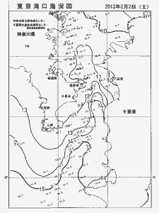 東京湾口海況図(2013/02/02)