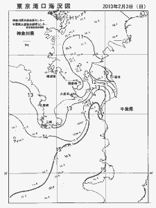 東京湾口海況図(2013/02/03)