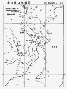 東京湾口海況図(2013/02/04)