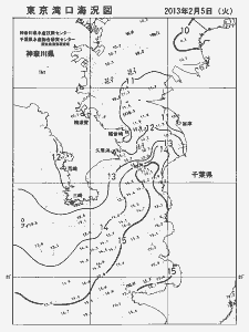 東京湾口海況図(2013/02/05)
