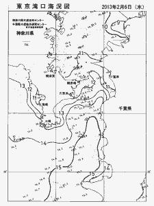 東京湾口海況図(2013/02/06)