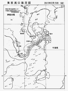 東京湾口海況図(2013/02/15)