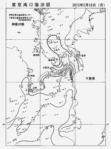 東京湾口海況図(2013/02/18)