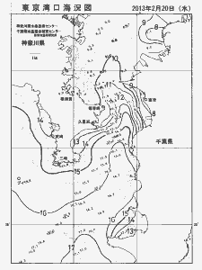 東京湾口海況図(2013/02/20)