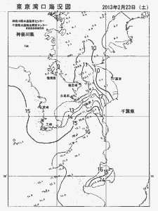東京湾口海況図(2013/02/23)