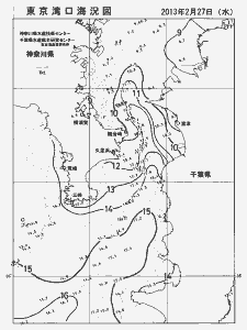 東京湾口海況図(2013/02/27)