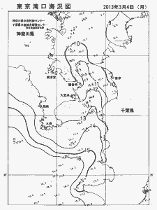 東京湾口海況図(2013/03/04)