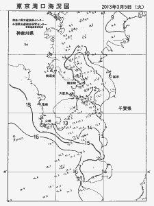 東京湾口海況図(2013/03/05)