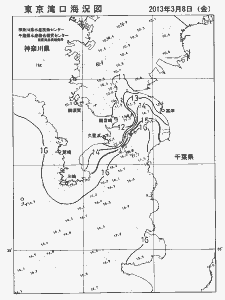 東京湾口海況図(2013/03/08)