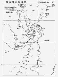 東京湾口海況図(2013/03/09)