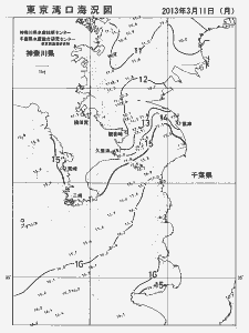 東京湾口海況図(2013/03/11)
