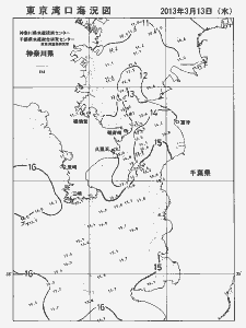 東京湾口海況図(2013/03/13)
