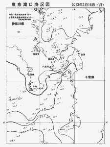 東京湾口海況図(2013/03/18)