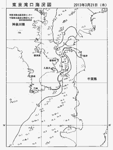東京湾口海況図(2013/03/21)