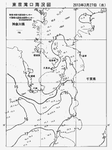 東京湾口海況図(2013/03/27)