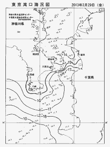 東京湾口海況図(2013/03/29)