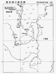 東京湾口海況図(2013/04/18)