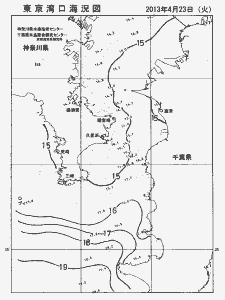 東京湾口海況図(2013/04/23)