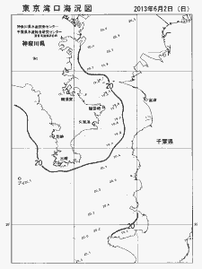 東京湾口海況図(2013/06/02)