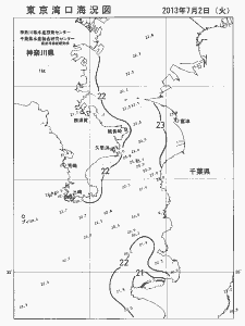 東京湾口海況図(2013/07/02)