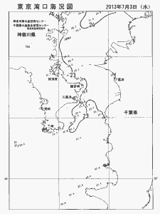 東京湾口海況図(2013/07/03)