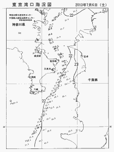 東京湾口海況図(2013/07/06)