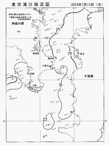 東京湾口海況図(2013/07/11)