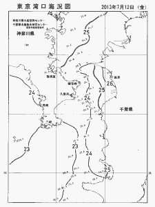 東京湾口海況図(2013/07/12)