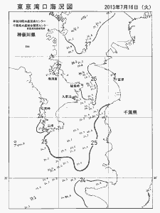 東京湾口海況図(2013/07/16)