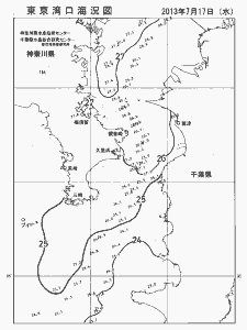 東京湾口海況図(2013/07/17)