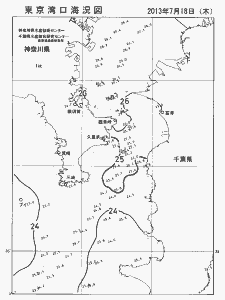 東京湾口海況図(2013/07/18)