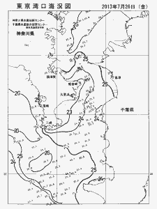 東京湾口海況図(2013/07/26)