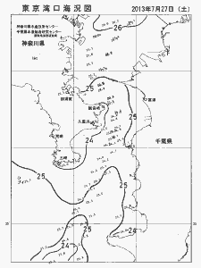 東京湾口海況図(2013/07/27)