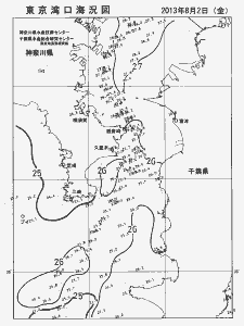 東京湾口海況図(2013/08/02)
