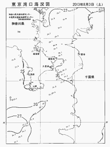 東京湾口海況図(2013/08/03)