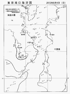 東京湾口海況図(2013/08/04)