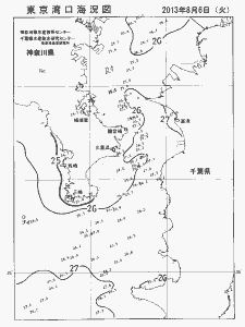 東京湾口海況図(2013/08/06)
