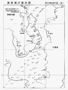 東京湾口海況図(2013/08/07)