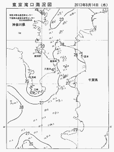 東京湾口海況図(2013/08/14)